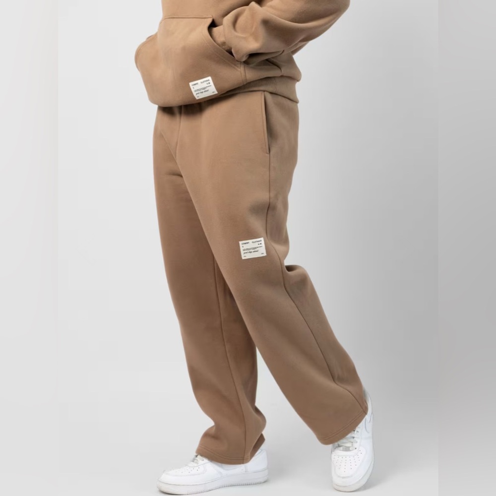 🚫SOLD🚫 Comfrt Affirmation Sweatpants Straight Leg Teddy Tan Size Small